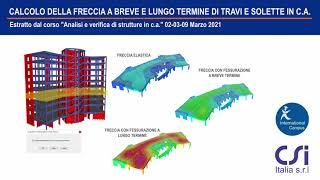 Deformazione a breve e lungo termine di elementi in c.a. - Short/long term deflection of RC members