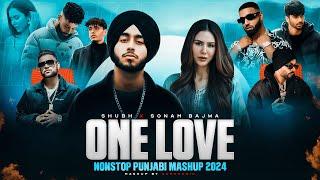 One Love Nonstop Punjabi Mashup 2024 | Shubh Ft.Sonam Bajwa | Nain Tere Nonstop Jukebox | AKSH Music