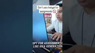 Chat Gpt for assignments? #assignmenthelp #assignment #chatgpt #ai #university #students #homework #