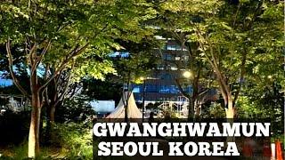 4k Seoul night walk | Gwanghwamun Seoul Korea trip