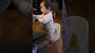 Baby potty training 1 year old || Ikay's Tv