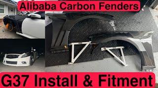 Alibaba V2 Carbon Fender Install G37