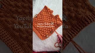 VEST BABY YELEK POPCORN#beginners#tutorial  #blanket#diy  #örgü#patterns#vest#crochet#handmade#yelek