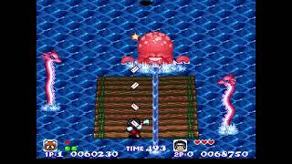 [TAS] SNES Pocky & Rocky "2 players" by t0ast in 18:40.17