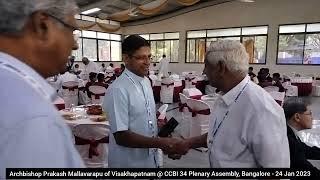 Archbishop Prakash Mallavarapu of Visakhapatnam @ CCBI 34 Plenary Assembly, Bangalore - 24 Jan 2023