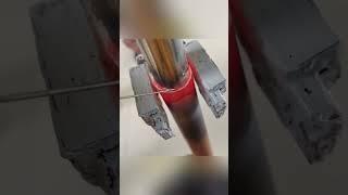 Copper and stainless steel welding#induction #heating #machine #brazing #automation #copper