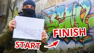 graffiti for BEGINNERS | how to do a graffiti PIECE