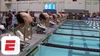 Caeleb Dressel's American, NCAA record 100y breaststroke at 2018 SEC Swimming Championships | ESPN