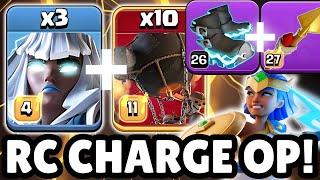 Electro Titans + 9 Invis RC Charge SMASHES TH17 Bases! | Clash of Clans