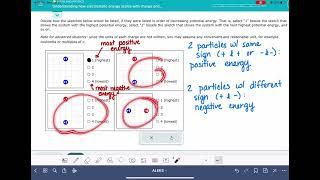 ALEKS: Understanding how electrostatic energy scales with charge and separation