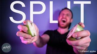 How to SPLIT all kinds of APPLES BY HAND | learn fast