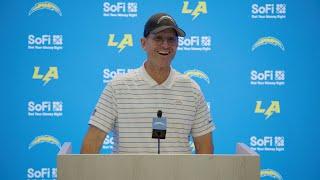 Jim Harbaugh On Brian Callahan & Titans | LA Chargers