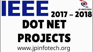 ieee dot net projects 2017 | 2018 final year dot net project titles for mca, cse, it, m.phil