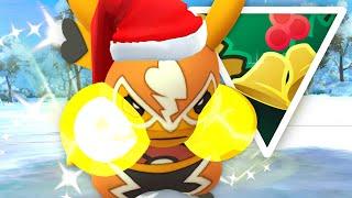 Shiny Wrestler-Pikachu wünscht Frohe Weihnachten 