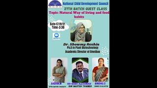 WEBINAR ON NATURAL WAY OF LEARNING AND FOOD HABITS | DIPLOMA EDUCATION ONLINE CLASS NCDC 2022