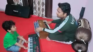 @Sarang Rana with Jagjit Rana Reyaaz time in music room