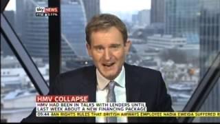 HMV Record Store Collapse (Sky News - coverage 2)