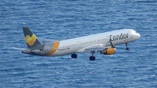 3 BEAUTIFUL LANDINGS Madeira Airport Plane Spotting