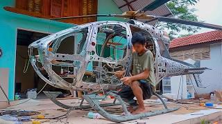 Man Builds Full-Size Helicopter from Scratch | Start to Finish DIY by  @Dodoan123