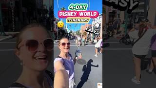 EASY 4-Day Disney World Itinerary!  (Disney World Vacation Planning Tips)