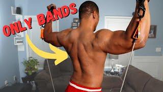 Shoulder and Back Workout at Home w/ Resistance Bands