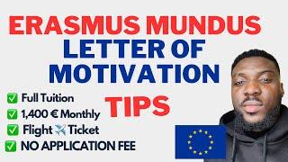 How to WIN ERASMUS MUNDUS Masters SCHOLARSHIP 2024