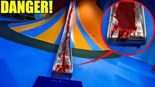 IF YOU SEE BLOOD AT AN INDOOR PLAYGROUND, RUN! (It's not SAFE)