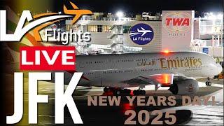 NEW YEARS DAY 2025 | LIVE TWA HOTEL JFK Plane Spotting