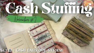 Money Management Made EASY! | Cash Envelope Stuffing $1,749 | November 2024 | Sinking Funds