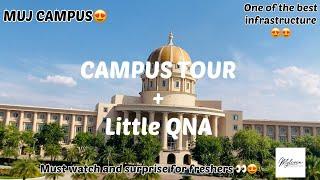 CAMPUS TOUR Manipal University Jaipur + QNA #manipaluniversity #collegelife #mujeres #campustour