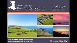 Property For Sale; Stunning sea views, 4 bedroom Bungalow. Cardigan Bay