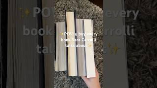 POV:u buy every book Sara Carrolli talks about@SaraCarrolli #booktube #bookrecommendations