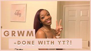 GRWM: AM I QUITTING YT? USING MY COSMETIC BRAND TO DO MY MAKEUP  | LAVISHLY LUXE COSMETICS