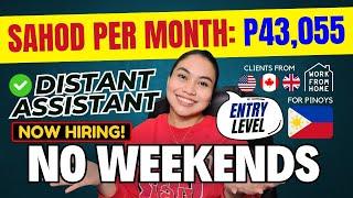 MAG-APPLY KANA: P46,000 SAHOD MONTHLY, Entry Level: ONLINE JOB: Distant Assistant w/ TRAINING! LEGIT