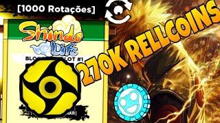 NOVOS CÓDIGOS 1000 SPINS e 270K RELL COINS!! UPDATE 241 no SHINDO LIFE ( FREE GAMEPASS ) Bronzer_BR