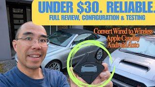 Reviewing the cheapest, best value apple carplay and android auto wireless adapter? ZHNN unboxing