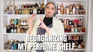 Organizing my perfume shelf, finally!