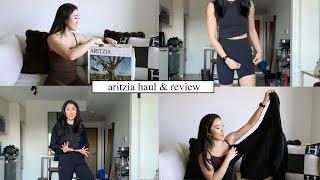 aritzia haul & review: sweatsuits & activewear