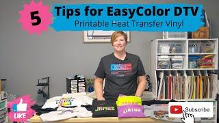 5 Tips for using Siser EasyColor DTV - Printable Heat Transfer Vinyl