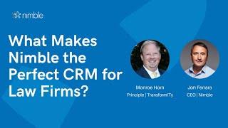 What Makes Nimble the Perfect CRM for Law Firms?