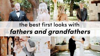 Best First Look Reactions with Fathers and Grandfathers // Wedding Compilation