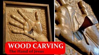 I carved the hand of Jesus