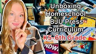 Homeschool Curriculum BJU Press!! 5k-6 Grade /1st Day of Vlogmas!