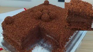 BOLO DE BRIGADEIRO GELADO, BEM CHOCOLATUDO