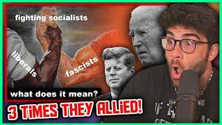 "Scratch a Liberal and a Fascist Bleeds" | Hasanabi Reacts to overzealots