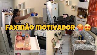  FAXINA NO MEU APÊ MORANDO SOZINHA!!! MOTIVAÇÃO PARA LIMPAR A CASA ‍️