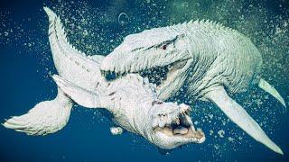 Mosasaurus Albino vs All Albino marine reptiles | Jurassic World Evolution 2