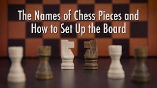 Names of Chess Pieces & How to Set Up the Board