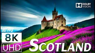 SCOTLAND - Scenic Relaxation Film With Inspiring Cinematic Music - 8K (60fps) Video Ultra HD