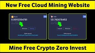 New Free Bitcoin Mining Website | Free Crypto Mining Website 2024 | Earn $10 Without Investment 2024